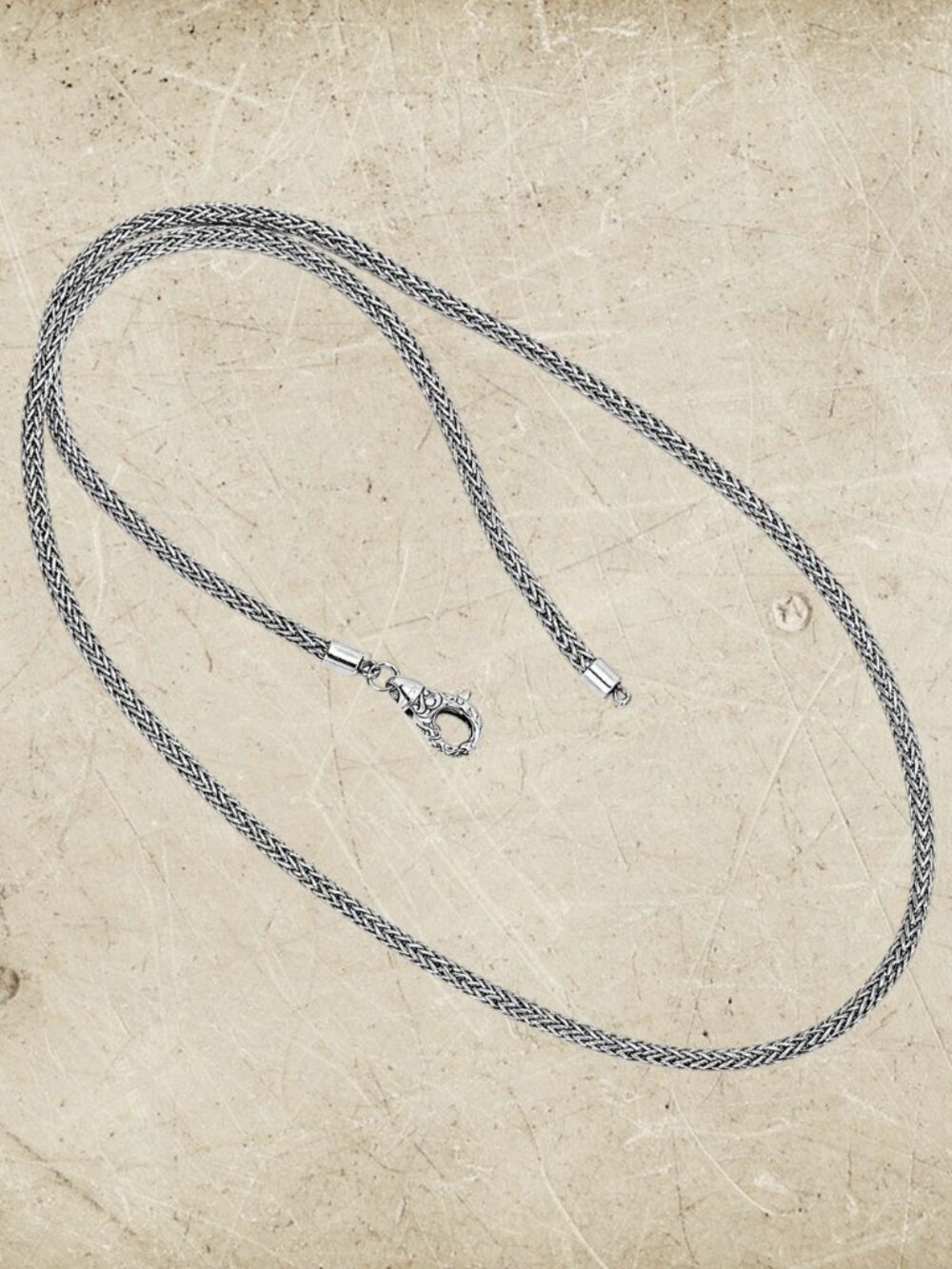 Bali Sterling Silver Tulang Naga Chain Necklace 2mm | 925 Woven Unisex